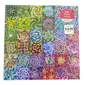 Hobby Lobby Succulent Spectrum 500 Piece Puzzle